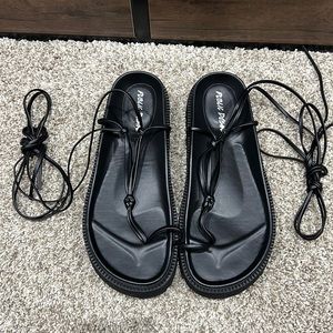 Public Desire Platform lace up sandal